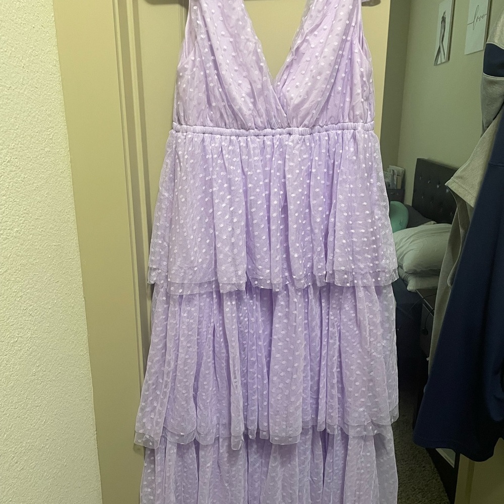Lavender Tiered Dress
